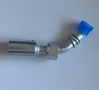 A c Beadlock Ac Fitting Crimp On  Female O Ring 45 Degree  8 Nut  8 Hose Bl1312