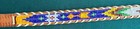 Vintage Handcrafted Native American Beaded Belt Indian Print Western Leather