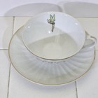 Vintage Tea Cup   Saucer Disneyland Tinkerbell   Castle Porcelain   Gold Trim