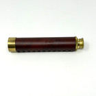 Vintage 30x30mm Pocket Telescope Brass Leather Japan Monocular W Case