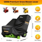 Snow Blower Cover - 1200d Snowblower Covers Heavy Duty Waterproof Zipper Refl   