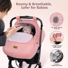 Winter Baby Car Seat Cover  Infant Car Seat Cover For Boy Girl  Pink
