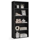  Bookshelf  23 6 Inches Wide  5-tier Open Bookcase With Adjustable Storage 