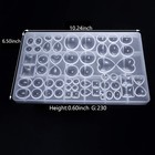 Cabochons Gem Jewelry Silicone Casting Mold For Resin Epoxy polymer Clay earr   