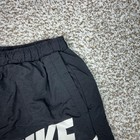 Nike Shorts Boys Medium Black Big Swoosh Logo Swim Trunks Mesh Lined Do8582-010