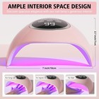 72w Uv Led Nail Lamp Light Dryer For Nails Gel Polish With 18 Beads 3 Timer Lcd