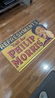 Vintage Orig Early Phillip Morris Cigarettes Tobacco Refreshments Cardboard Sign