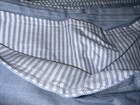 Ralph Lauren Home King Duvet Cover Reversible Oxford Stripe solid Cotton New