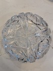 Antique American Brilliant Period Style Cut Crystal Lidded Jar  Hobstar Pinwheel