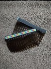 Native American Hand Beaded Hair Comb Set By Jean