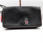 Coach X Disney 75th Anniversary Kisslock Crossbody Bag Black Leather