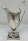 Abraham Dubois Silver Beaded Rim Square Base Creamer Antique