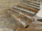 Antique - Raisin Head Square Nails 2 5  - Set  25  - Antique Estate Salvage