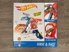 New Hot Wheels Rinse   Race Play Set With Green Car Super Quick Shipping