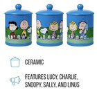 Peanuts Gang Feat  Lucy  Charlie Brown  Snoopy  Sally  Linus Ceramic Cookie Jar