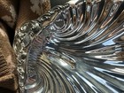 Vintage F b  Rogers 1883 Silverplated Clam Shell Footed Scalloped Dish Bowl 1630