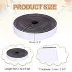 Magnetic Strip Roll  For Diy Crafts  Whiteboards  Refrigerator Magnets  Black
