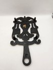 Wilton Pennsylvania Dutch Painted Hearts   Doves Cast Iron Trivet
