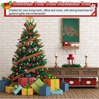 7ft Unlit Artificial Christmas Tree - Hinged foldable Stand  For Indoor Decor