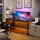 Computer Desk 55  Large Office Writing Desk Pc Laptop Study Table Workstation 