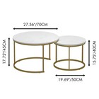 16 69in 27 5in Nesting Table Round Coffee Tables Living Room Bedroom Table Decor