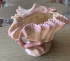 Belleek Pink Tinted Shell Sugar   Cream Set- 1st Black Mark 