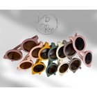 Baby Toddler Kids Boho Retro Oversized Round Sunglasses Choose Your Color