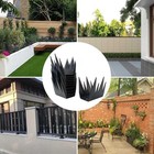 Metal Fence Spikes Anti anti Climb Spikes  Intruder Deterrent Whole Black 
