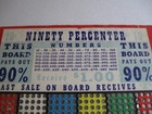 Vintage 1950s Ninety Percenter Punch Board Trade Game Gambling Trade Stimulator