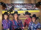 Vintage Coors Banquet Beer Cowboy Rodeo 1992 Prca Nfr Western Bar Art 18x28