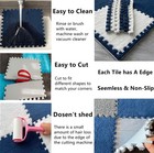 16 Pcs Kids Foam Interlocking Carpet Tiles With Border  Thick Carpet Squares    