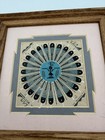 Navajo Sand Painting Sunburst By Phobe Rosie Native American Art Coa 7   x7   