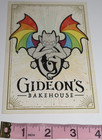 Gideon s Bakehouse June 2021 Pride Rainbow Gargoyle Light Collectible Menu Card
