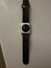 Apple Watch Series 2 42mm Silver Aluminum Case Black Silicone Band 8gb Mql02ll a