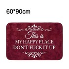 Welcome Mat This Is My Happy Place Door Mat For Outside Entrance 60x90cm