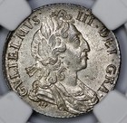 1697 England William Iii Silver 6p Sixpence Ngc Ms 63