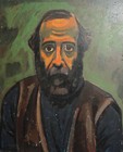 Vintage European Oil Painting Portrait 