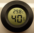 2 Digital Cigar Humidor Hygrometer Thermometer Temperature Round Black Gauge New