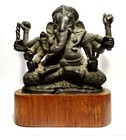 Grand Ganesh In Bronze - Ancient Bronze Ganesha Figure India 19th Ad
