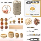 Macrame Kit - Beginner Macrame Supplies Plant Hanger Kit Macrame Cord 3mm Ebook