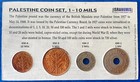 Israel Palestine British Mandate Lot Of 4 Coins Set 1  2  5   10 Mils 1937-1941