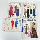 Vtg Lot 5 90s Sewing Patterns Uncut Simplicity Mccalls Butterick Dress Jumper