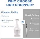 Pampered Chef Push Function Food Chopper - White -  2585 - Fast Free Shipping Us