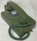 1960s Stromberg Carlson S-c 554 Green Avocado Rotary Dial Wall Mount Telephone