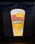 Coors Light Beer Led Draft Glass Motion Sign 2010 Tested Works  No Power Cord