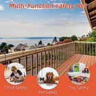 Banister Guard 16 4 Ft L X 2 6 Ft H  Deck Safety Net For Baby Proofing  