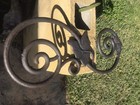 Antique 19th Century 1800   s Large 30    Heavy Cast Iron Ivy New Orleans Find