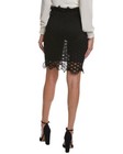 Burberry U k  xs size 4us Mini Skirt Blk Cut-out Tulle Elastic Waist Nwtmsrp 850