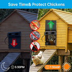 Solar Automatic Chicken Coop Door Auto Chicken Door Opener Timer   Light Sensor