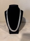 12mm Moissanite Cuban Link Chain Solid 925 Silver Aporro